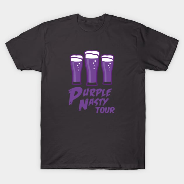 Purple Nasty Tour T-Shirt by dizzycat-biz